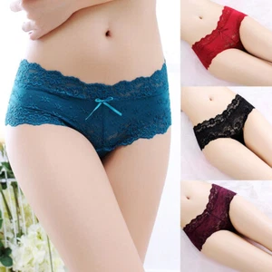Women Sexy Lace Panties Knickers Lingerie Seamless Underwear G-string Briefs US - Picture 1 of 17