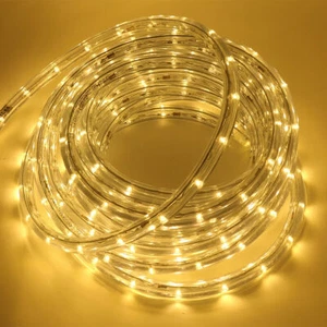 100 LED Battery Operated Warm White Rope Light 10.8M - Indoor & Outdoor - Picture 1 of 9