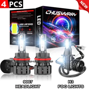 For Mitsubishi Montero Sport 2000-2004 6000K LED Headlight + Fog Light Bulbs 4pc - Bild 1 von 14
