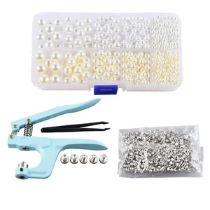 1 Set Manual Pearl Setting Machine Hand Press Machine with Acrylic Pearl Beads - Picture 1 of 8