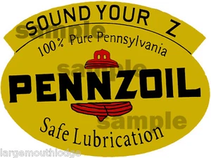 PEGATINA CALCOMANÍA PENNZOIL ESTILO VINTAGE DE 2 PULGADAS - Imagen 1 de 1