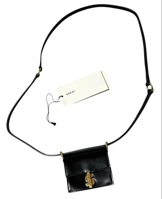 Bolso Bandolera Sakai Micro Cartera de Hombro Cuero en Negro USADO Buen Estado Foto 1 de 4