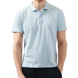 ATM Anthony Thomas Melillo NWT Classic Jersey Polo Blue Size XL Short Sleeve - Picture 1 of 12