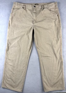 CE Schmidt Canvas Carpenter Pants Mens 42x30 Brown Faded Utility Grunge - Picture 1 of 14