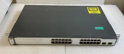 Cisco  Catalyst (WSC3750E24PDS) 24-Ports Rack-Mountable Switch Managed stackable - Image 1 of 4