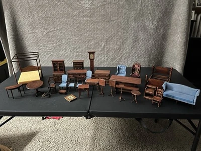 Vintage House Of Miniatures Wooden Dollhouse Furniture Lot - Image 1 of 4