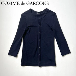 COMME de GARCONS Knitted Cardigan Navy - Picture 1 of 8