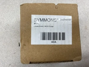 Symmons 40A Street Winkel mit Flansch verchromt Original OEM 1/2" MNPT - Bild 1 von 3