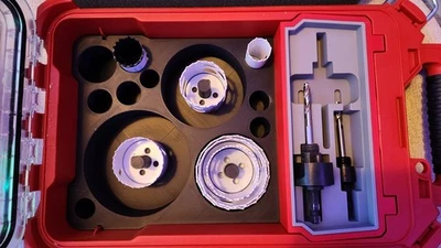 3D Printed Hole Saw Insert for Milwaukee PACKOUT Organiser | Fits Starrett-Style - Image 1 of 3