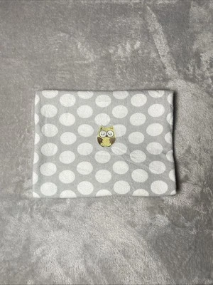 Manta de recepción de bebé Carters Child of Mine búho amarillo bordado lunares Foto 1 de 4