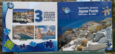 3 x 1,000 Piece Puzzle Collection + 2,000 Piece Jigsaw Puzzle Bundle - BNIB - Image 1 of 2