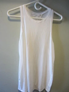 Camiseta sin mangas blanca Lululemon para mujer espalda dividida espalda cruzada talla 6 - Imagen 1 de 5