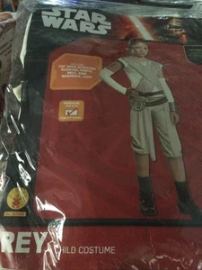 NEW Girls Halloween Costume Medium Star Wars REY The Force Awakens M 8-10 - Picture 1 of 4