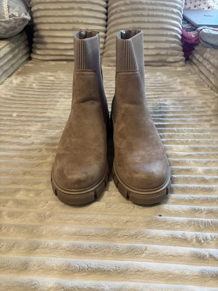 Botas Chelsea Pierre Dumas Mujer Marrón Gamuza Talla 10 Foto 1 de 4