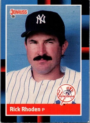 1988 Donruss Rick Rhoden New York Yankees #128 - Image 1 of 2