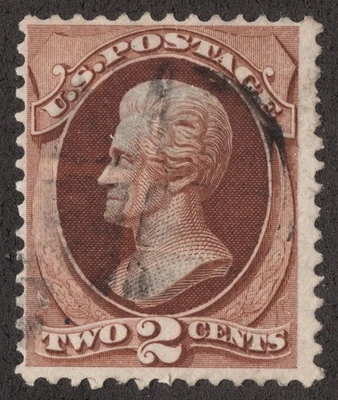 US Scott # 146 1c Franklin Used F Light Cancel #1 - Image 1 of 2