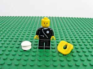LEGO Policía Minifigura Cremallera con Insignia Cabeza Sólida 4021 6540 #cop030 ¡COMO NUEVA! - Imagen 1 de 2