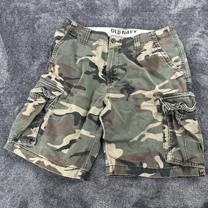 Old Navy Y2K Camo Cargo Shorts Men’s 34 Long 10” Inseam Casual Outdoor - Picture 1 of 13