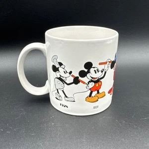 Vtg Disney Mickey Mouse Coffee Mug Cup 1986 Applause Through The Years 1928-1955 - Picture 1 of 5