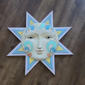 Seltene 2013 Jim Shore sonnengesichtige Ikarus schöne Pastelltöne hängende Wandrelief 18,5 Zoll - Bild 1 von 8