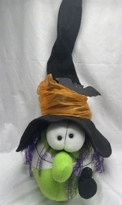 De colección Espeluznante Cabeza de Bruja Hueca Murciélago Peluche Decoración Halloween Jo Ann Store 32" RARO - Imagen 1 de 14