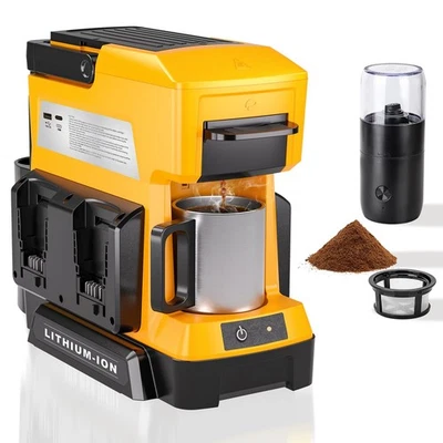 Cordless Coffee Maker for Dewalt 20V Battery, Portable Drip Coffee Maker with... - Image 1 of 4