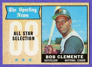 1968 Topps Roberto Clemente Sporting News All Star #374 Pirates NM-MT. - Picture 1 of 2