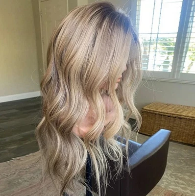 Peluca natural 100 % cabello humano encaje pelucas frontales para mujer Foto 1 de 4