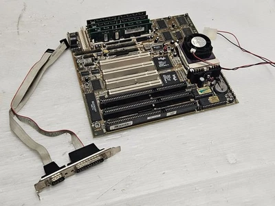 PCPartner 35-8258-02 Socket 7 + Pentium 133MHz + RAM 32MB - VINTAGE MOTHERBOARD - Image 1 of 4