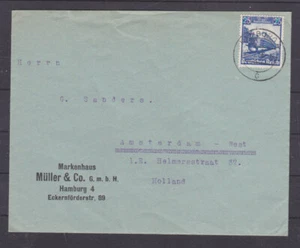DR 582 EF Eisenbahn Auslandsbrief Berlin - Holland (B-8873) - Picture 1 of 1