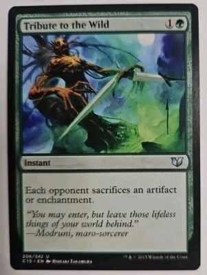 MTG Magic The Gathering Card Tribute to the Wild Instant Green Commander 2015 - Image 1 of 2
