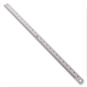 24" METAL RULER Long Measuring Marking Tool 60cm DOUBLE SIDE Metric Imperial UK - Picture 1 of 2