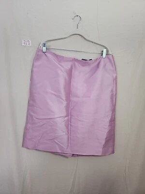 Falda Albert Nipon Lavanda Mezcla Lana/Seda Talla 14 Foto 1 de 4