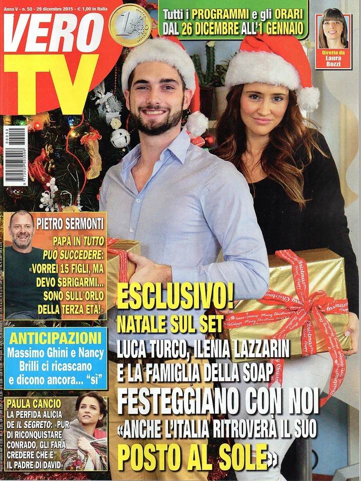 Vero Tv 2015 50#Luca Turco, Ilenia Lazzaroni & Un posto al sole,Pietro Sermonti - Immagine 1 di 1