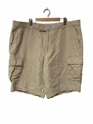 CLAIBORNE LINEN BLEND CHINO CARGO SHORTS Men Size 38  10" Inseam - Image 1 of 4