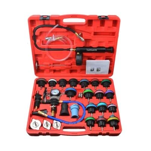 Kühlsystemtester Prüfgerät Kühlerabdrückgerät Zylinderkopf prüfen Leck 28 Tlg - Bild 1 von 6