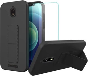 BLU View 2 /B130DL Phone Case - Stand, Tempered VIew 2 black - Picture 1 of 5
