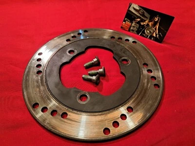 HONDA 1987 a 1990 CBR600F HURRICANE RUEDA TRASERA FRENO ROTOR DISCO Y PERNOS Foto 1 de 4