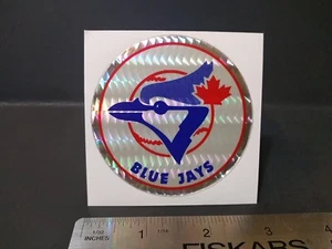 Vintage TORONTO BLUE JAYS Prism Sticker Decal Round Vending Machine Baseball MLB - Picture 1 of 9