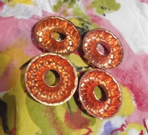 4 COPPER COLORED 4" MOLDS - Picture 1 of 2
