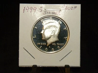 1999 SILVER Kennedy Half Dollar from US Mint SILVER Proof Set  - Image 1 of 2
