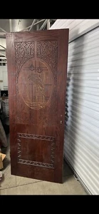 Handmade oak wood front door - Picture 1 of 7