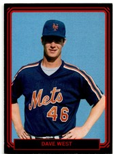 1989 ALL-AMERICAN PROMO SERIES 1 (UNLICENSED) DAVE WEST NEW YORK METS #19