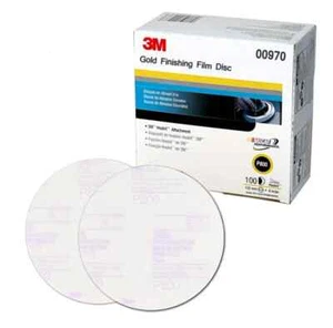 3M 00970 Hookit 6" P800 Grit Finishing Film 100 Disc Pack - Foto 1 di 1