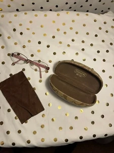 Coach Eye Glass Frames With Case - Picture 1 of 6