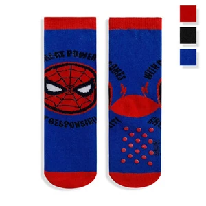 Marvel Spiderman Kids Cotton Non-Slip Socks 5687 - Picture 1 of 4
