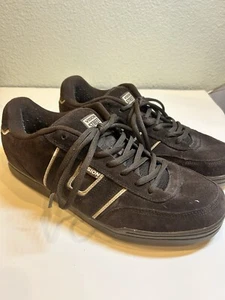 Vision Street Wear Brown Suede Skate Shoes Men's Size 12 Low Top Fat Tongue - Picture 1 of 12