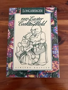 NEW Vtg. Longaberger Pottery (1997) - Easter Cookie Mold - In Original Packaging - Picture 1 of 8