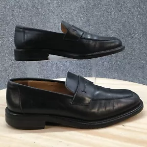Zapatos Mercanti Fiorentini para hombre 9,5M mocasines informales 4580 negros sin cordones hechos en Italia - Imagen 1 de 12