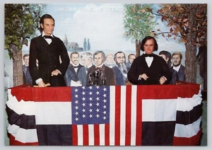 Postal de debates Lincoln Douglas de Hodgenville Kentucky KY Lincoln Museum - Imagen 1 de 2